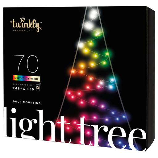 Twinkly LED-Baum Wanddekoration, 70 LEDs, RGB+W, 2m, appgesteuert 40547