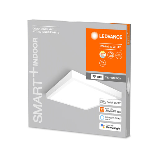 LEDVANCE SMART+ WiFi Tunable White LED-Deckenleuchte ORBIS Downlight 400x400mm weiß pic2
