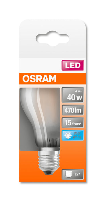 Osram LED STAR RETROFIT matt CLA 40 4W 840 E27 non dim pic4