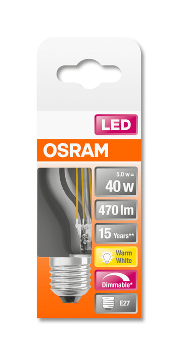 Osram LED SUPERSTAR FILAMENT klar DIM CLP 40 4W 827 E27 pic4