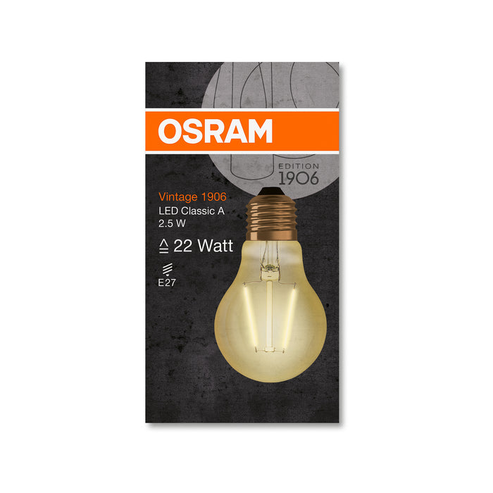 Osram LED VINTAGE 1906 CLA GOLD22 non-dim 2,5W 824 E27 pic2