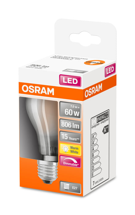 Osram LED RETROFIT CLASSIC A 60 7W 827 E27 FR pic3