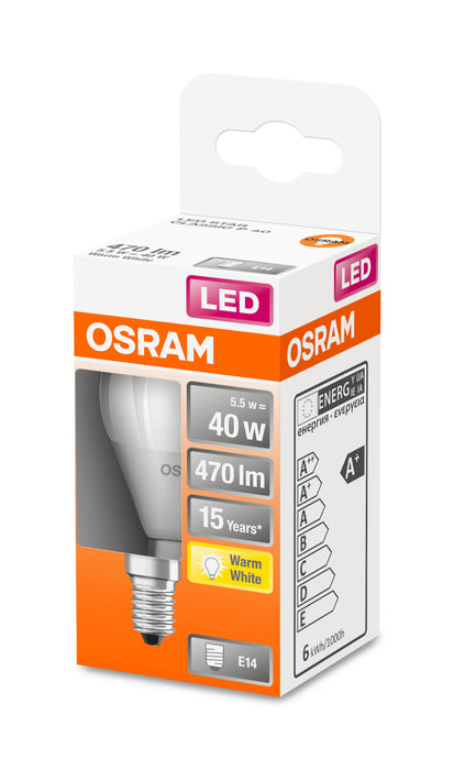 Osram Star Classic LED Lampe E14 5.5W, warmweiß, mattiert pic3