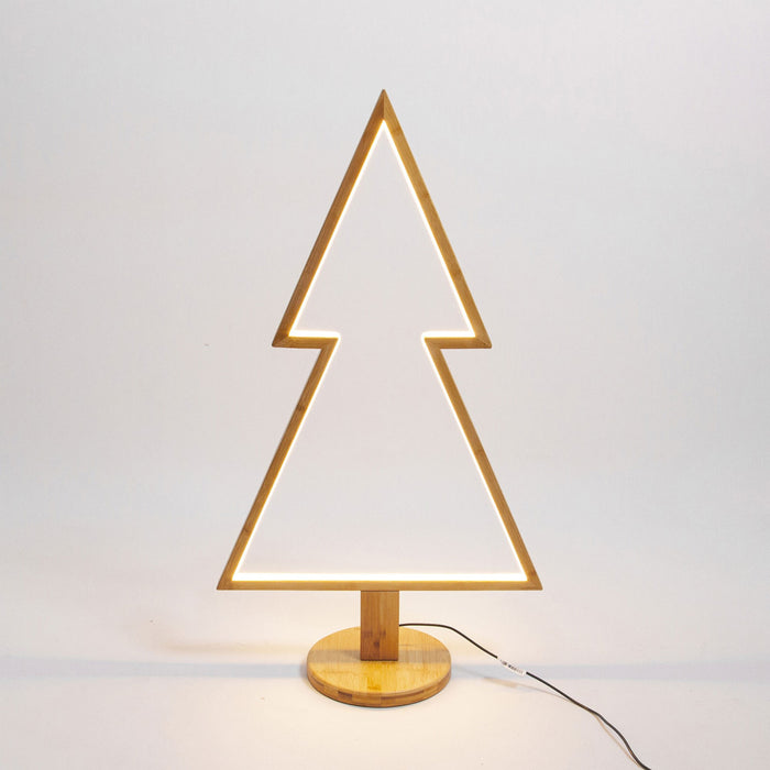 Lotti LED-Weihnachtsbaum, Holz, 3000K, 90cm, IP20 36932