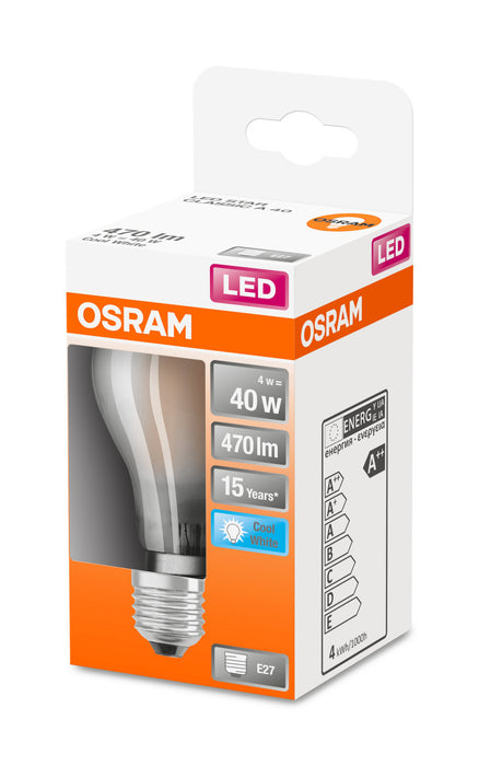 Osram LED STAR RETROFIT matt CLA 40 4W 840 E27 non dim pic3